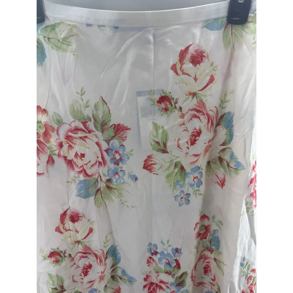 Polo Ralph Lauren Floral Rose Midi Skirt Tencel Lyocell Size 2 NEW‎